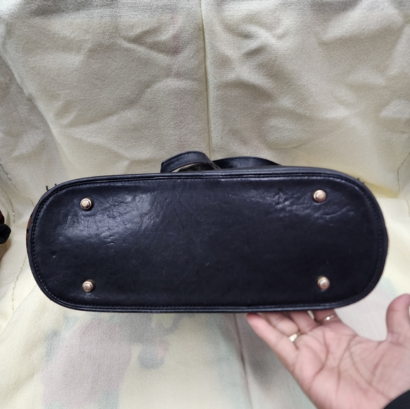 Brahmin Tuscan Collection Medium Asher Tote Pecan Brown Croc Black Leather Zip - Picture 8 of 15